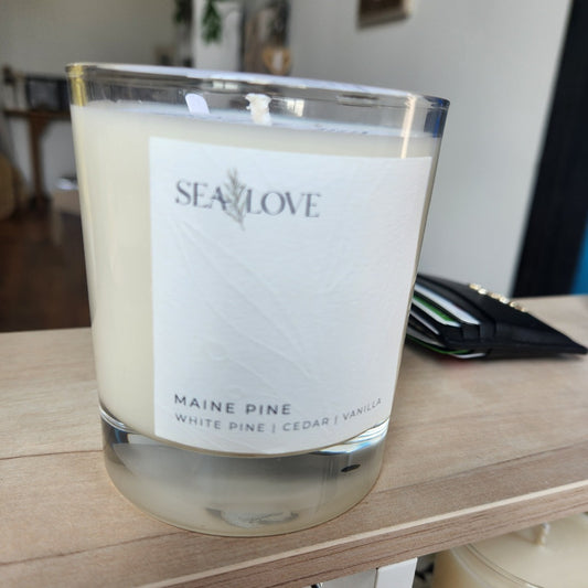 Maine Pine Sea Love candle