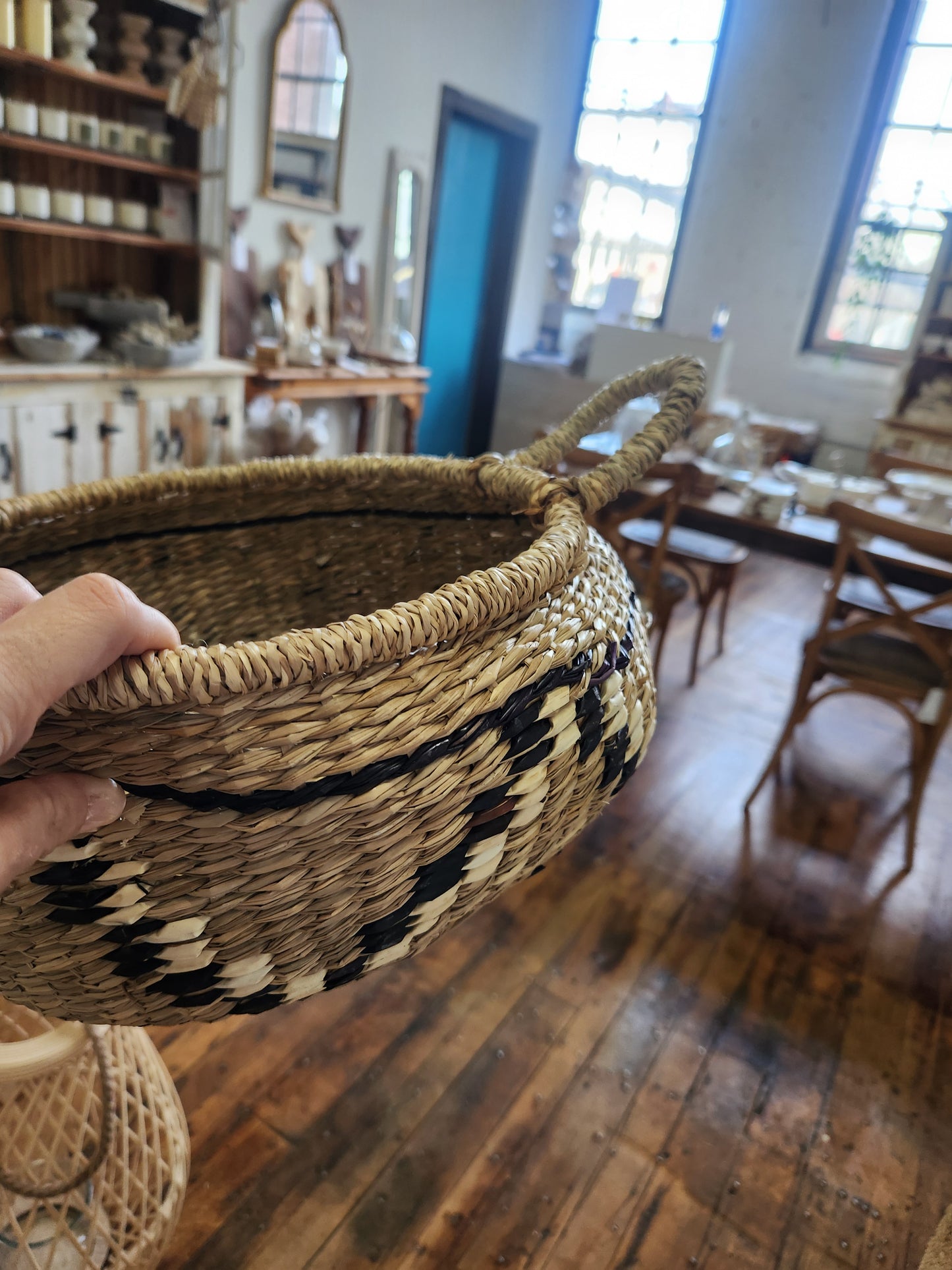 Large Boho Basket