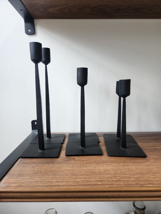 Black Candle Holders