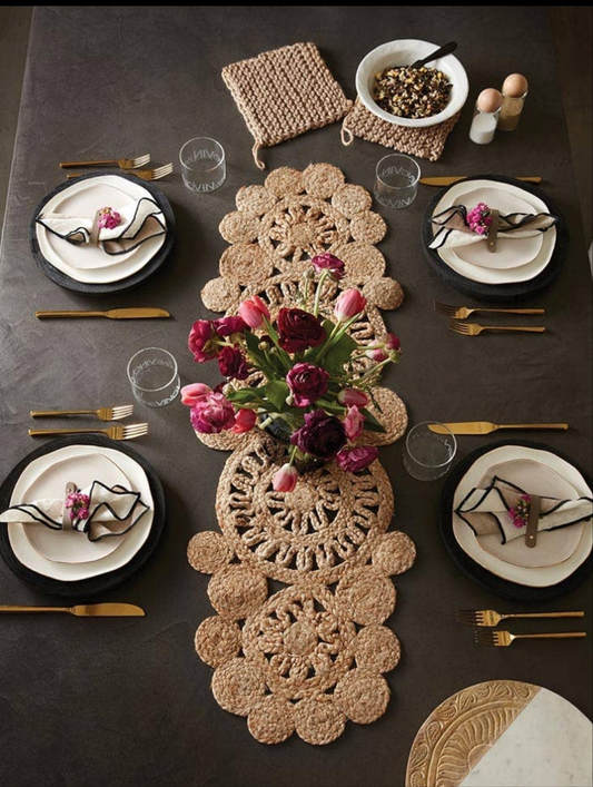 Woven Jute Table Runner