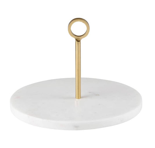 Marble Server with Brass Handle