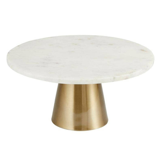 Brass and Marble Cake Stand