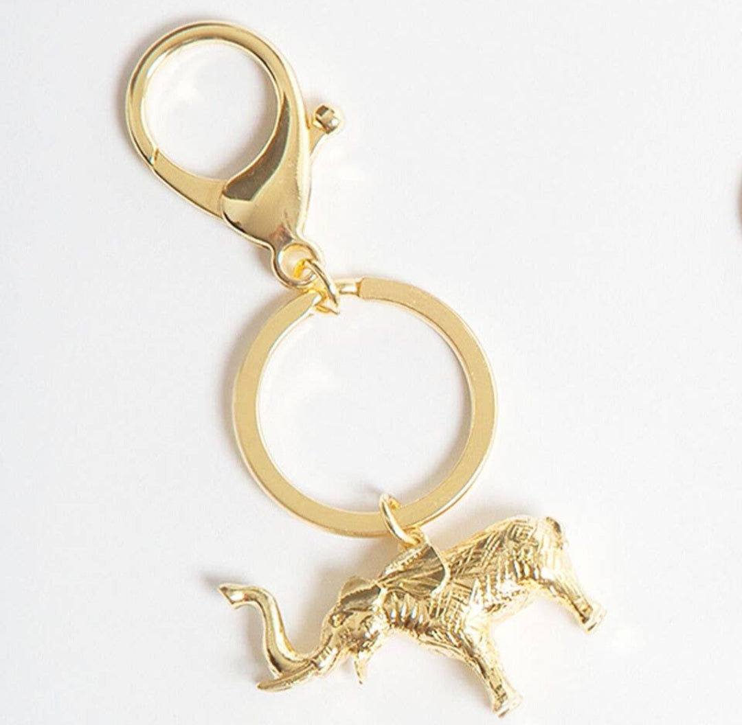 Gild Elephant Keychain