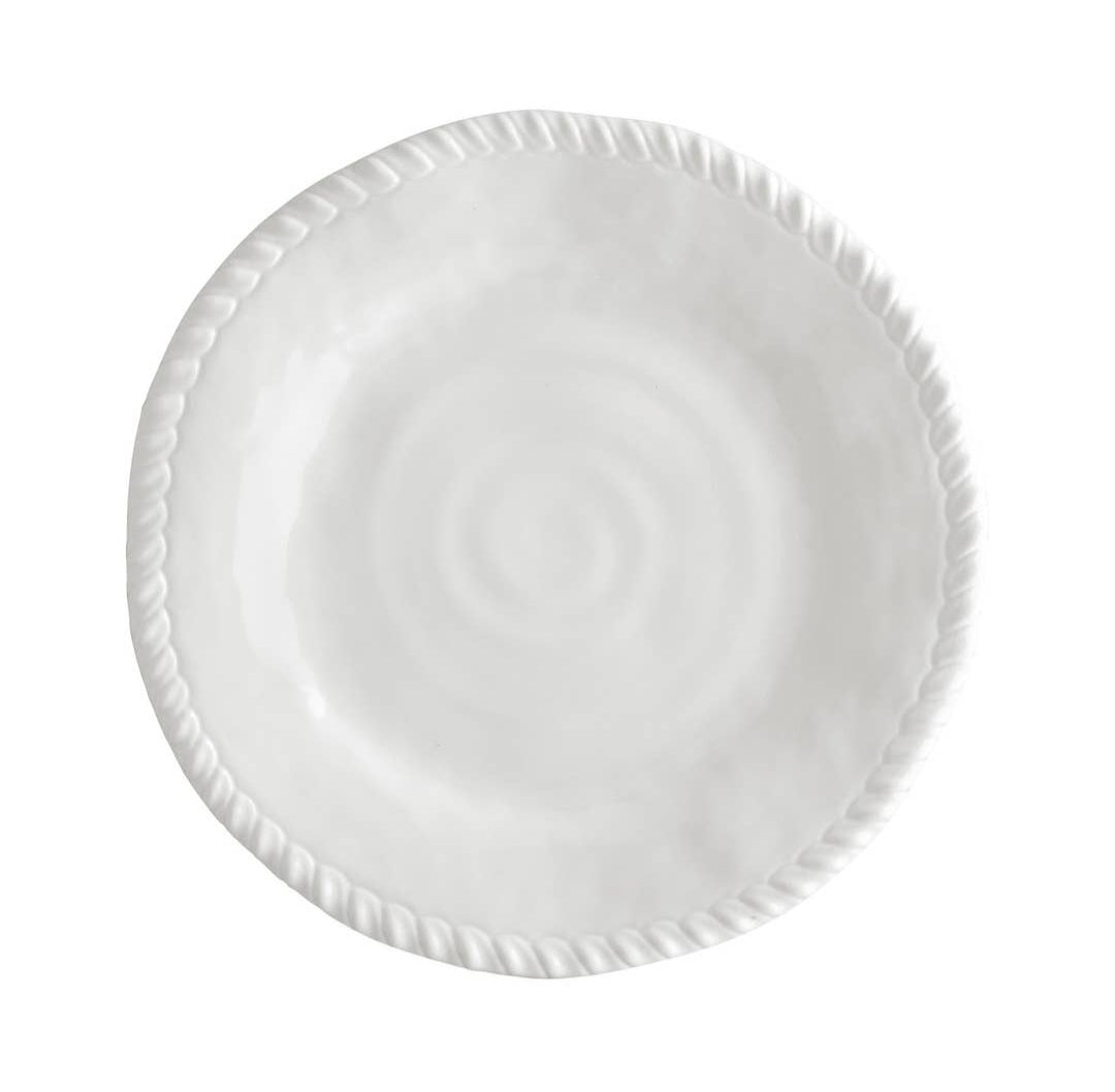 Rope 9" Plate, White