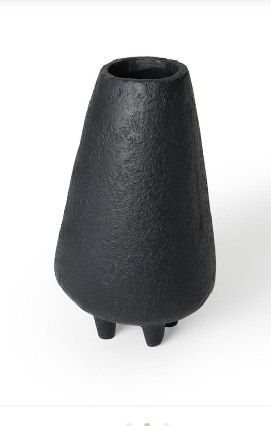 Handmade Terracotta Black Midnight Vase