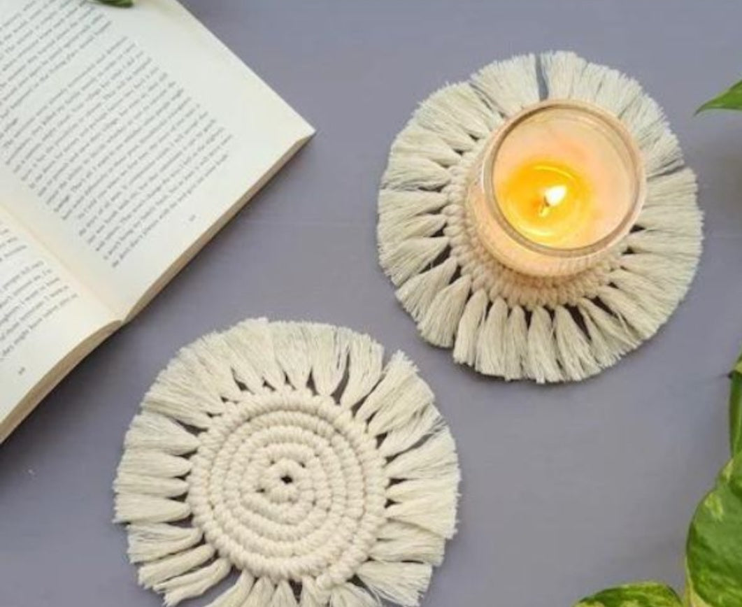 Macrame Round Coasters